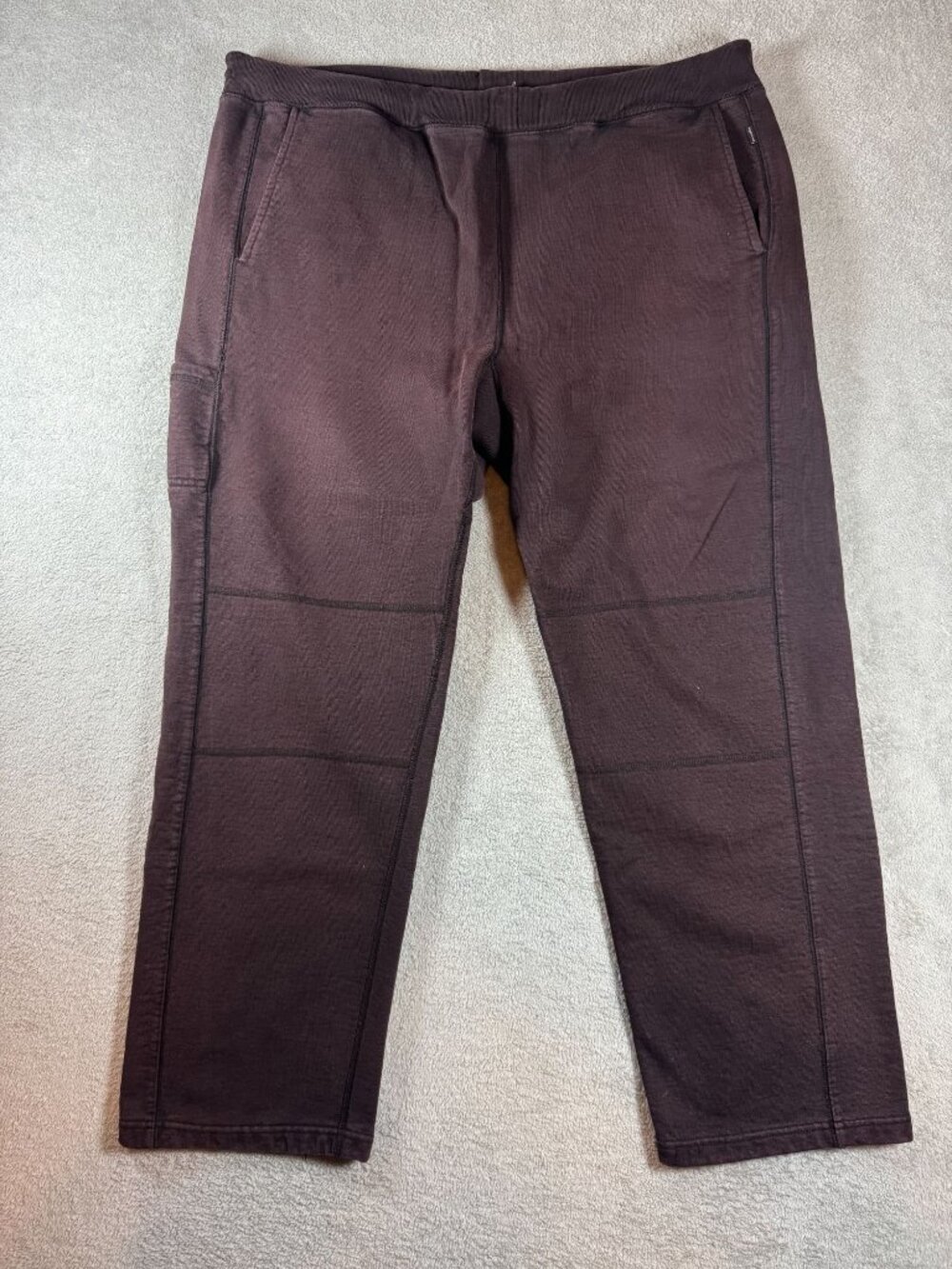Supreme Mens Vintage Brown XL snap pocket sweatpants